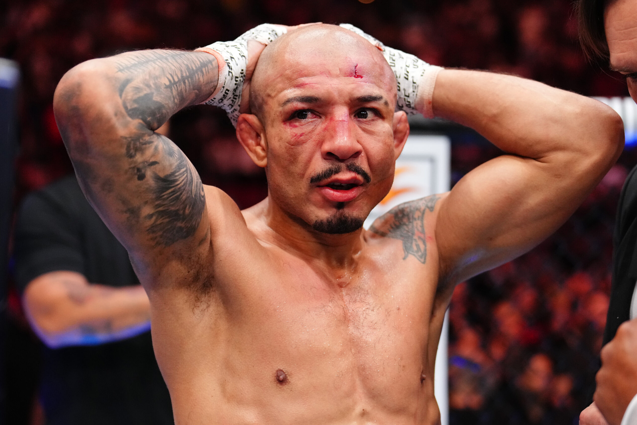 UFC 315 results: Jose Aldo retires after losing thriller to Aiemann Zahabi — 'I just can't do this anymore'