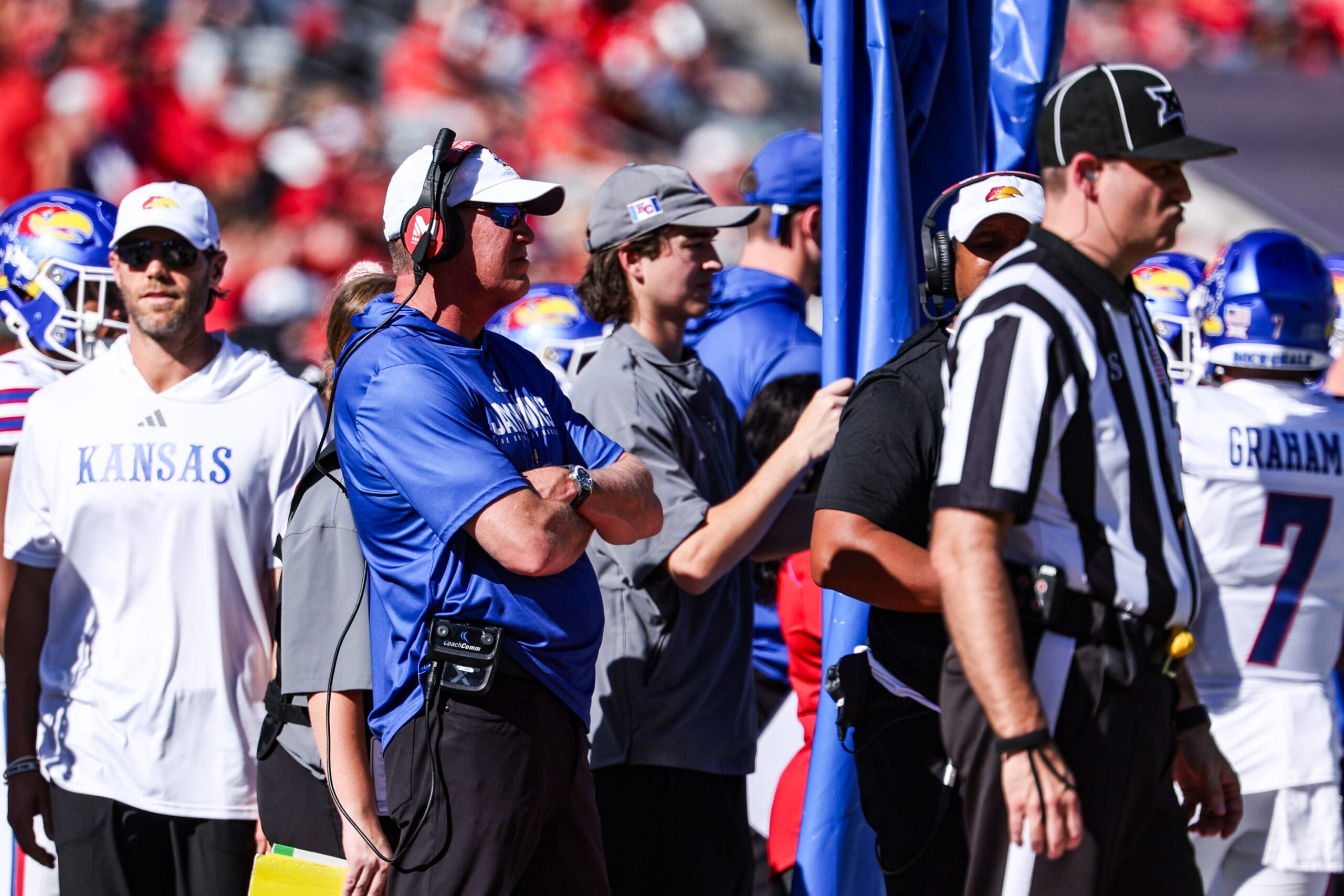 How Kansas football's Lance Leipold described the pick-six at Arizona that was called back