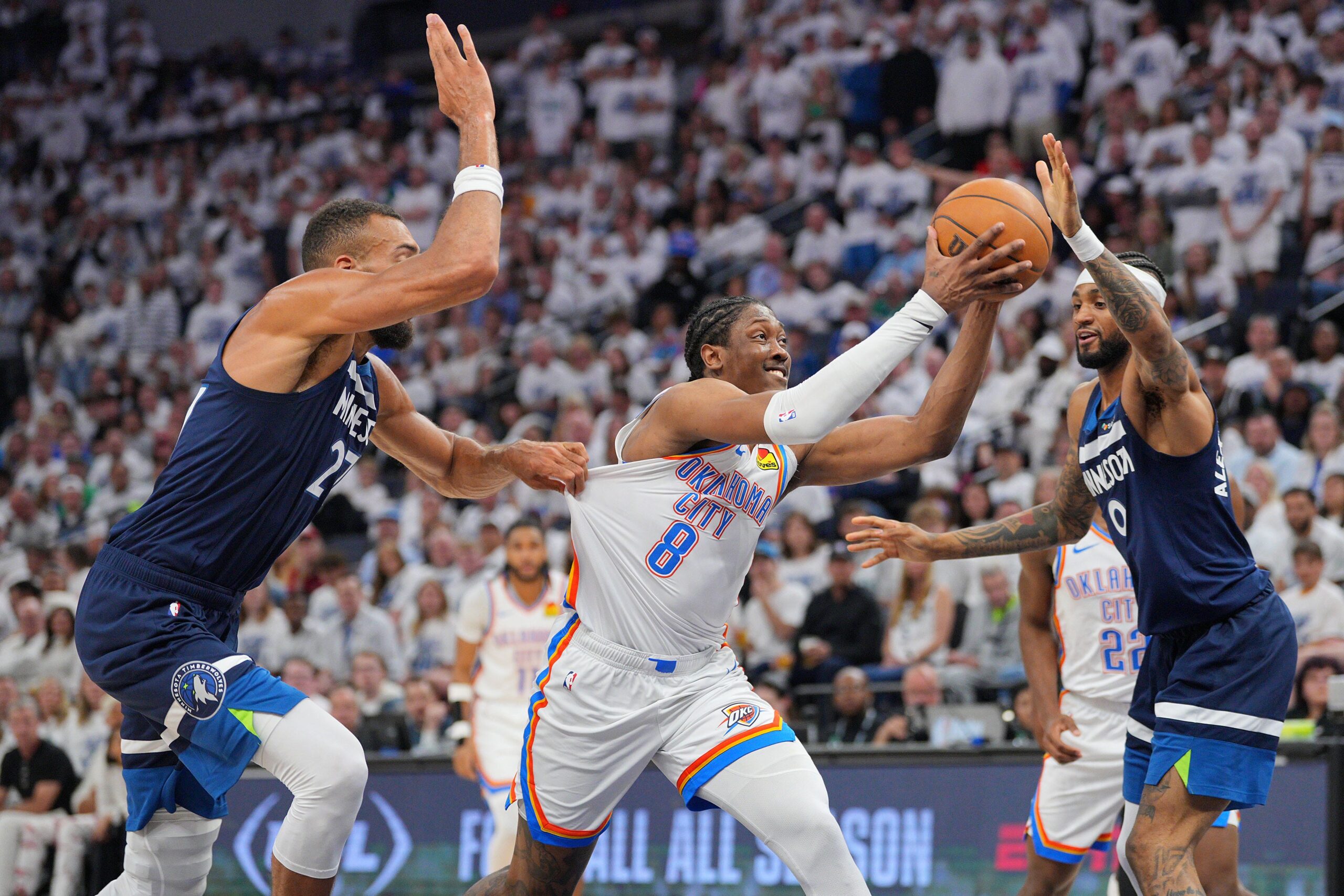 Photos: Best images from Thunder's 143-101 Game 3 loss to Timberwolves